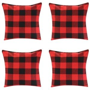 Red Buffalo Check throw pillow cases